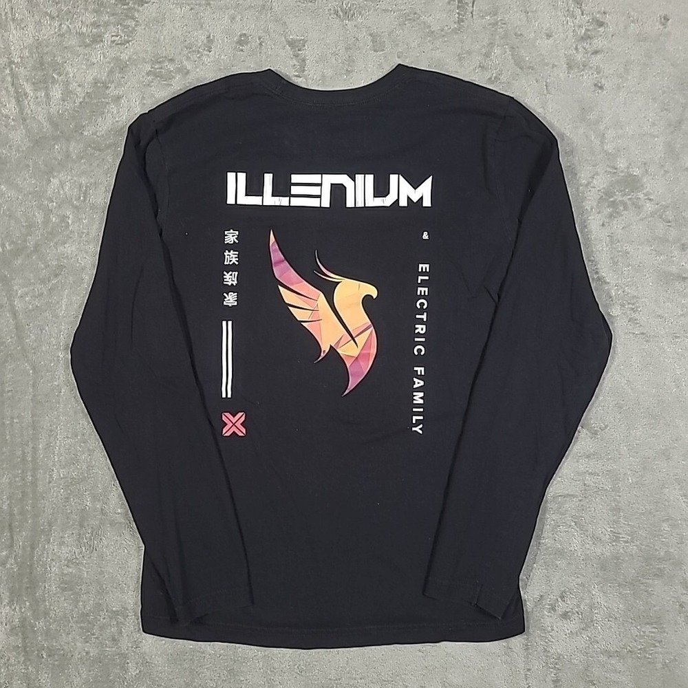 Illenium Electric Family Shirt Size Small Long Sleeve Black Rave EDM DJ